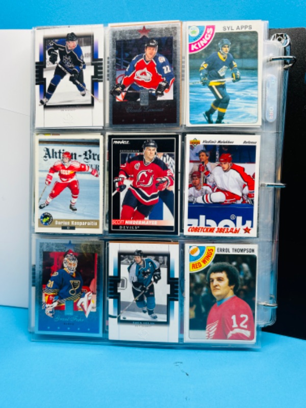 Photo 17 of 811809…324 mixed hockey cards in binder-photo of each page