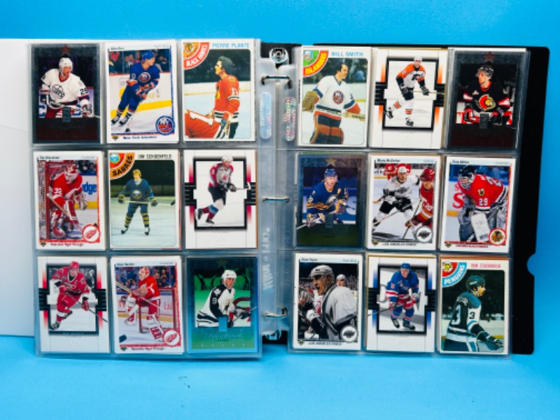 Photo 2 of 811809…324 mixed hockey cards in binder-photo of each page