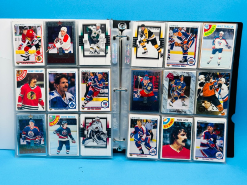 Photo 12 of 811809…324 mixed hockey cards in binder-photo of each page