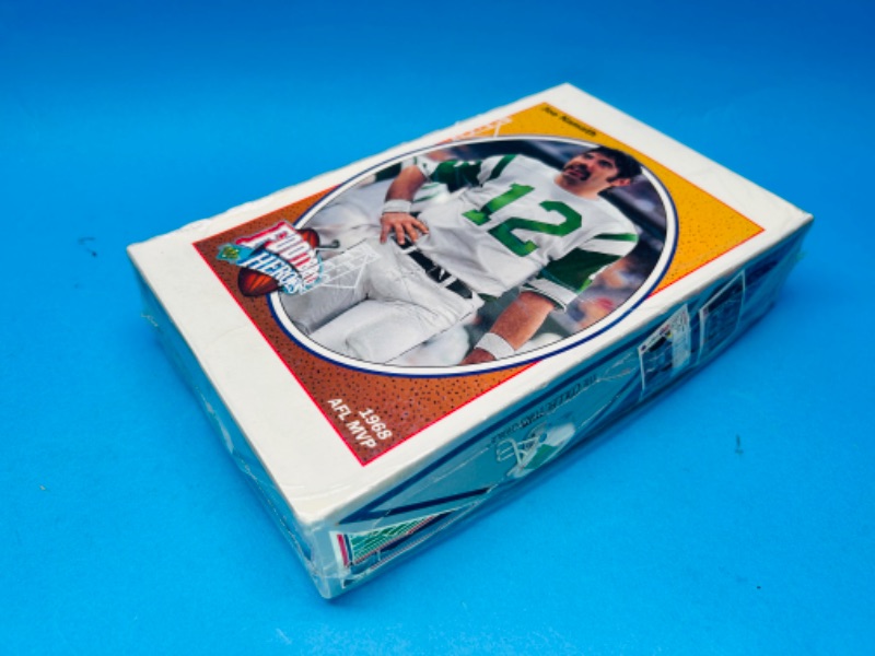 Photo 4 of 811814…final sale no returns/refunds-sealed Upper Deck 1991 Football card box -find the Joe Namath!