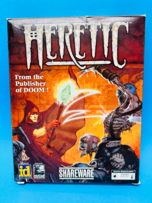 Photo 1 of 811844…Heretic PC 3.5” game discs