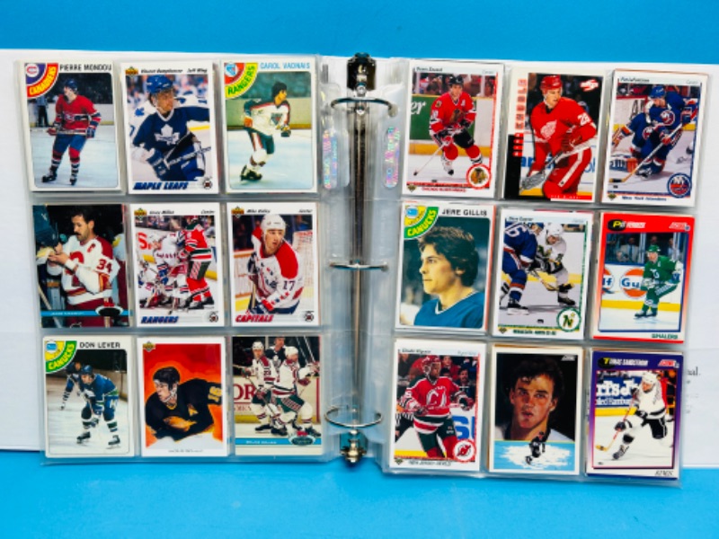 Photo 1 of 811862…final sale no returns/refunds-360 mixed hockey trading cards in binder 