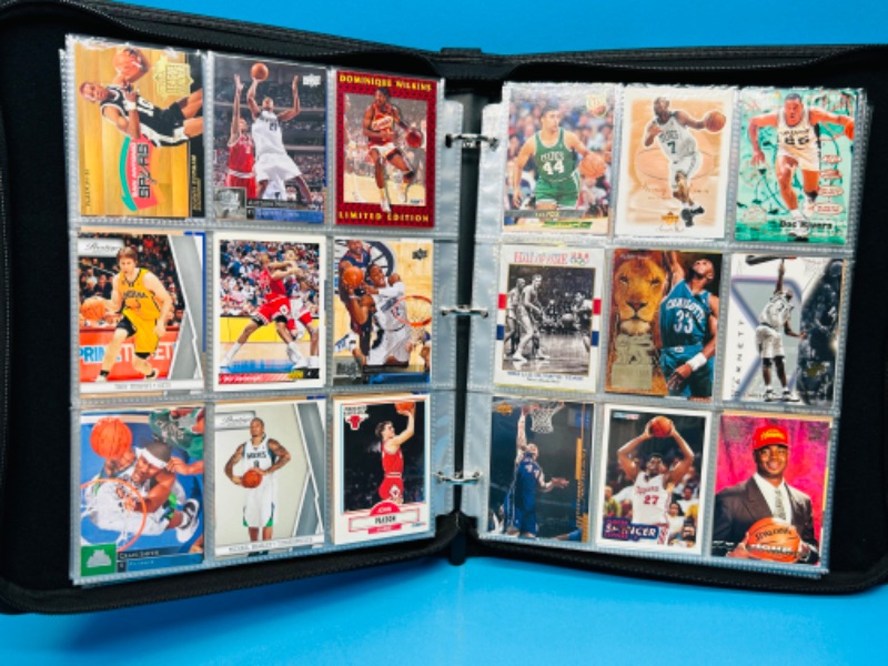 Photo 20 of 811863…final sale no returns/refunds-360 mixed basketball cards in binder 