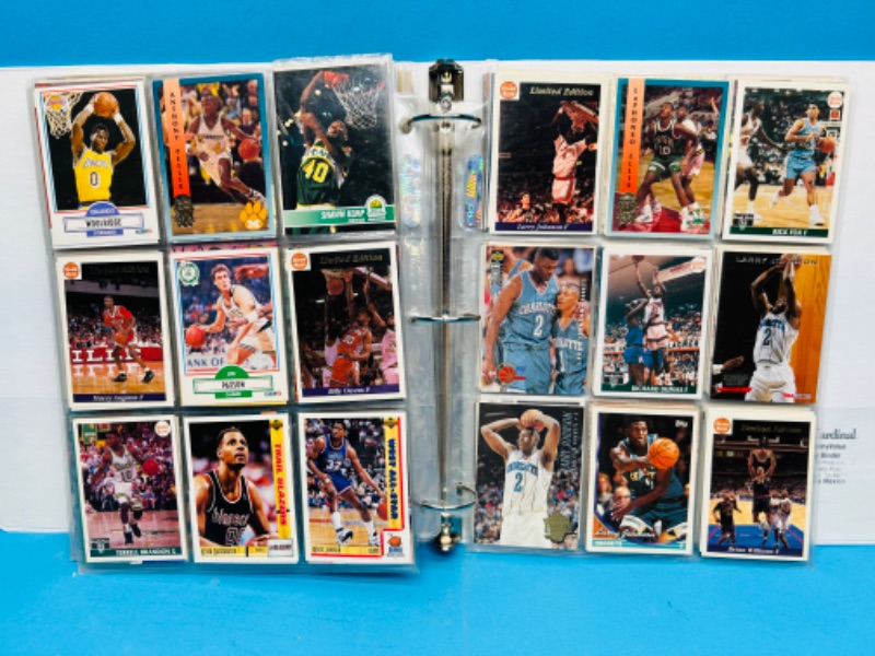 Photo 19 of 811864… final sale no returns/refunds-360 mixed basketball cards in binder 