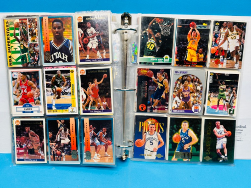 Photo 10 of 811864… final sale no returns/refunds-360 mixed basketball cards in binder 