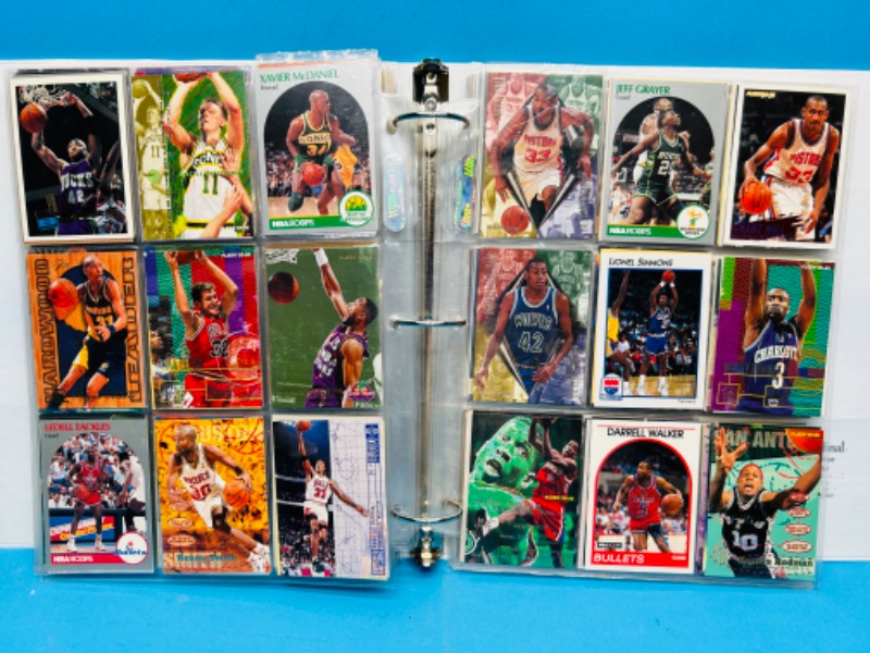 Photo 11 of 811864… final sale no returns/refunds-360 mixed basketball cards in binder 