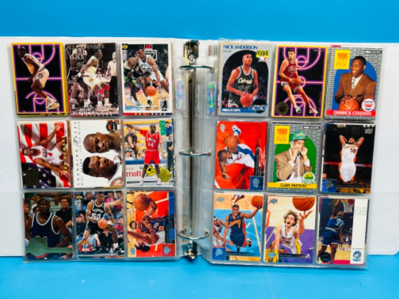 Photo 16 of 811864… final sale no returns/refunds-360 mixed basketball cards in binder 