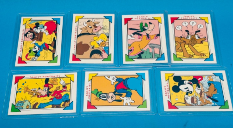 Photo 1 of 811889…8 vintage Disney  cards in hard plastic sleeves 