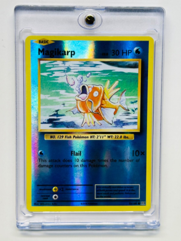 Photo 1 of 811890…Pokémon reverse holo card in hard plastic case 33/108