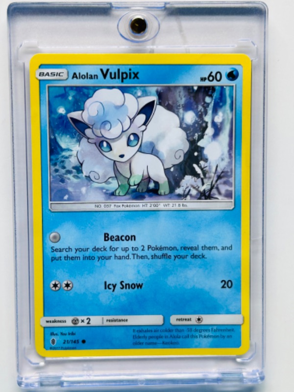 Photo 1 of 811895… Pokémon card in hard plastic case 21/145