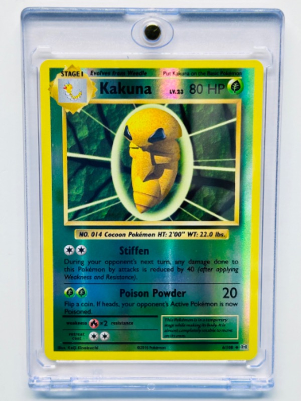 Photo 1 of 811897… Pokémon reverse holo card in hard plastic case 61/108