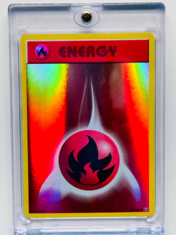 Photo 1 of 811898… Pokémon holo foil card in hard plastic case Energy 