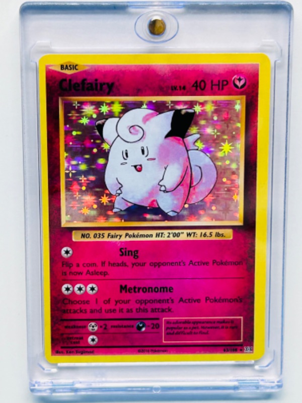 Photo 1 of 811901… Pokémon  holo card in hard plastic case 63/108