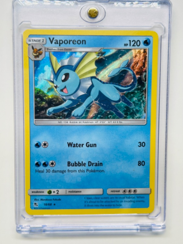 Photo 1 of 811903… Pokémon  holo card in hard plastic case 18/68 