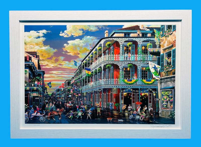 Photo 1 of 811918…signed and numbered Alexander Chen French quarters art lithograph 21x15”