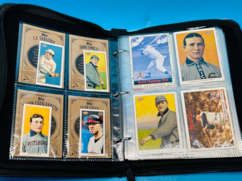 Photo 1 of 811924…final sale no returns/refunds 108 baseball card reprints in binder 