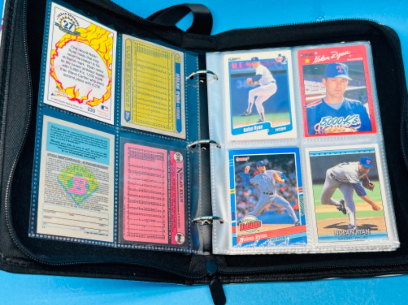 Photo 17 of 811925…final sale no returns/refunds 64 Nolan Ryan trading cards in binder 