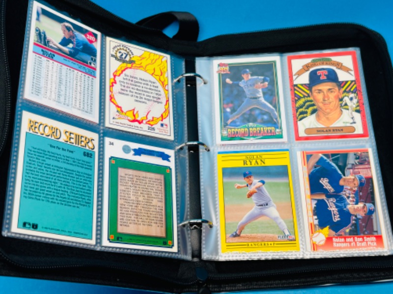 Photo 13 of 811925…final sale no returns/refunds 64 Nolan Ryan trading cards in binder 