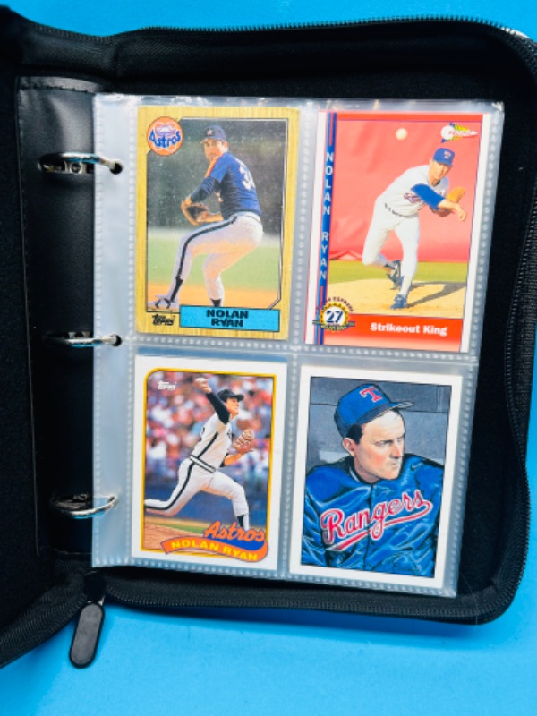 Photo 1 of 811925…final sale no returns/refunds 64 Nolan Ryan trading cards in binder 