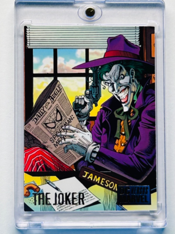 Photo 1 of 811926…1995 Marvel The Joker villain card 45 in hard plastic case 