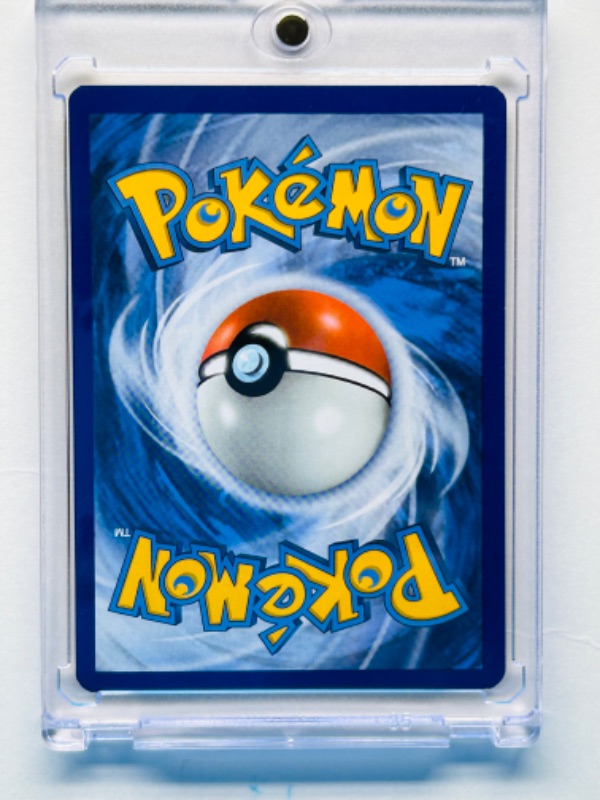 Photo 2 of 811932… Pokémon Machop card  in hard plastic case 63/145