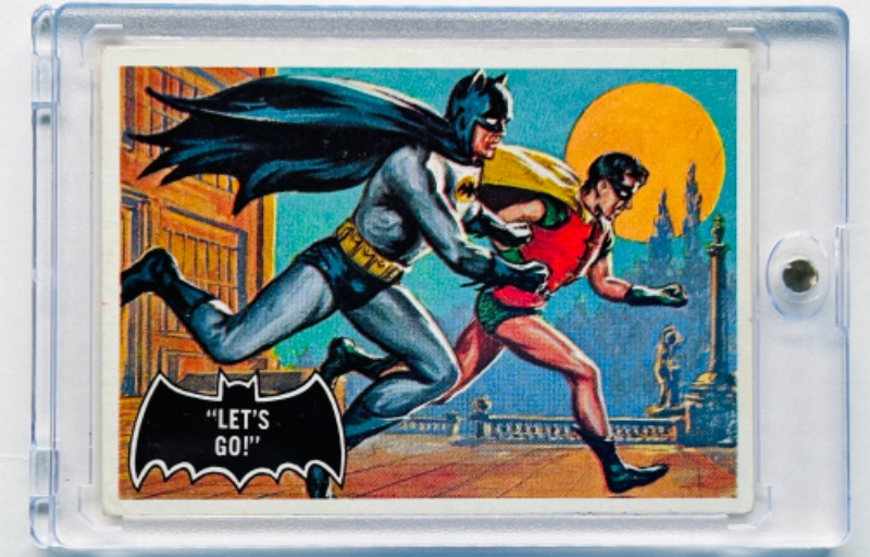 Photo 1 of 811938…vintage 1966 Batman and Robin card 28 in hard plastic case