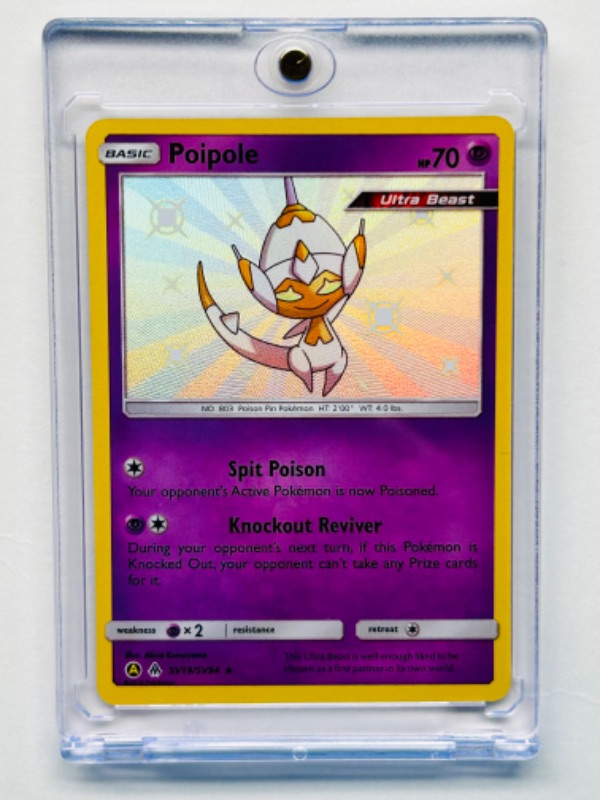 Photo 1 of 811946… Pokémon holo card  in hard plastic case sv19/sv94