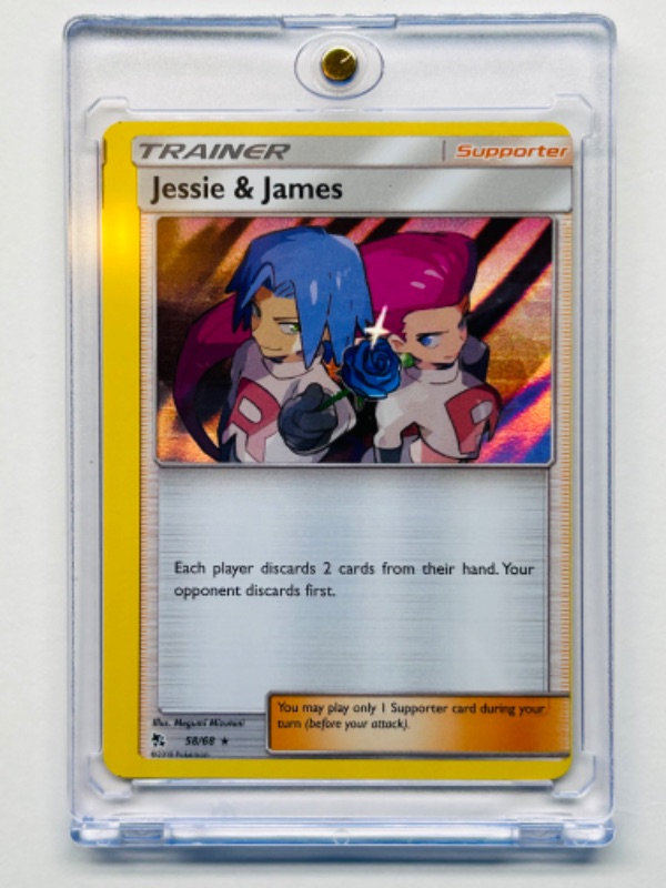 Photo 1 of 811947…cut error -Pokémon holo card  in hard plastic case  58/68