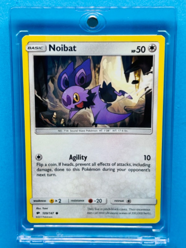 Photo 1 of 811948… Pokémon card  in hard plastic case  109/147