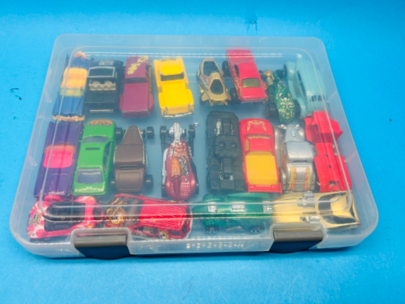 Photo 3 of 811949…20 die cast cars in case- some wear from age 