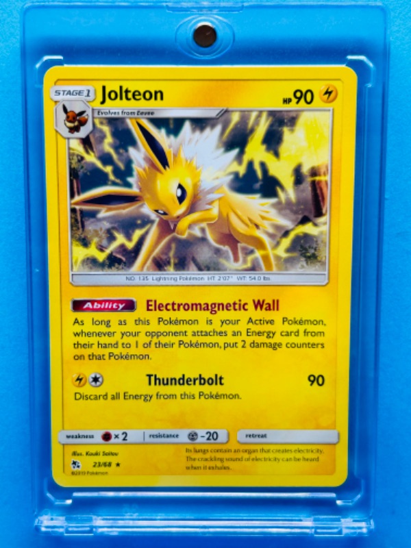 Photo 1 of 811951… Pokémon  card  in hard plastic case 23/68