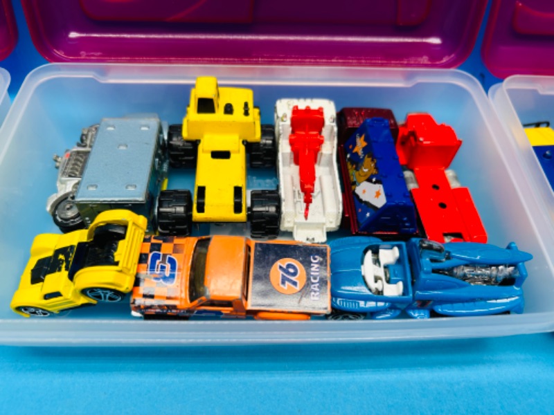 Photo 4 of 811953…3 cases of die cast cars- some wear, chips, scuffs, etc from age