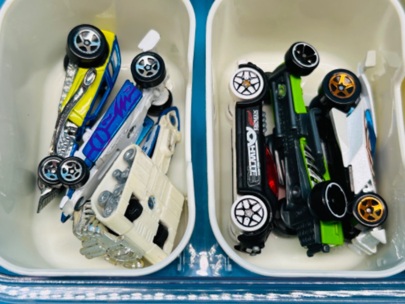 Photo 1 of 811957…24 die cast cars in case- some wear from age