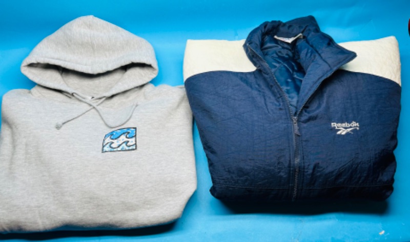 Photo 1 of 811958…mens Reebok size L and Billabong size L