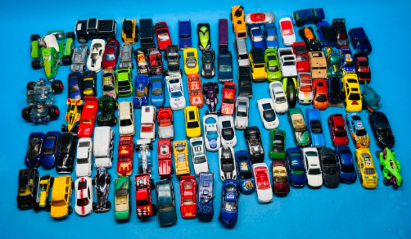 Photo 1 of 811959…100+ die cast cars with damage -scuffs, wear, missing parts, etc. 