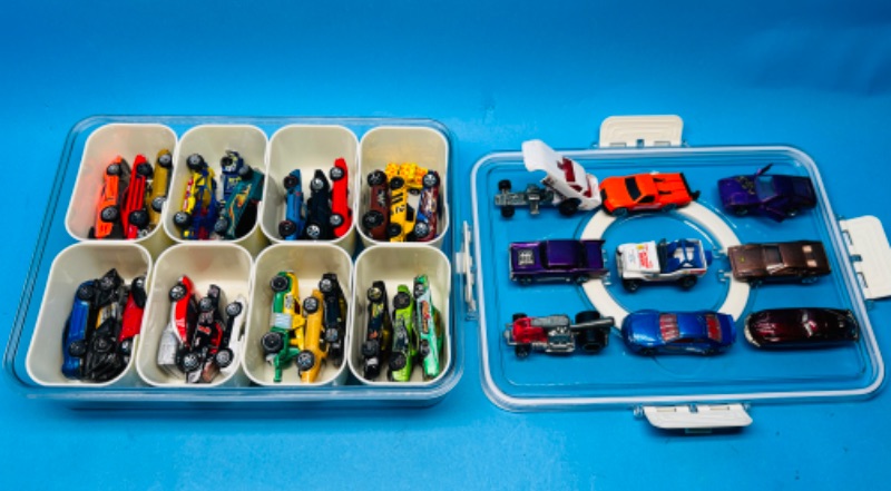 Photo 1 of 811960…34 die cast cars in case- some wear