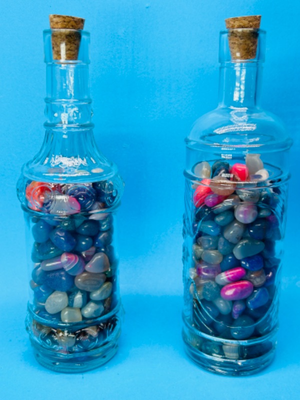 Photo 2 of 811968…2 large bottles of polished rocks