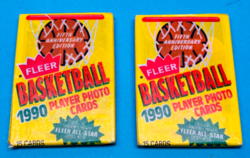 Photo 1 of 811977… final sale no returns/refunds-possible Jordan 2 sealed basketball wax packs 1990 Fleer