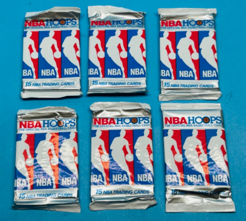 Photo 1 of 811981… final sale no returns/refunds-6 sealed NBA Hoops card packs