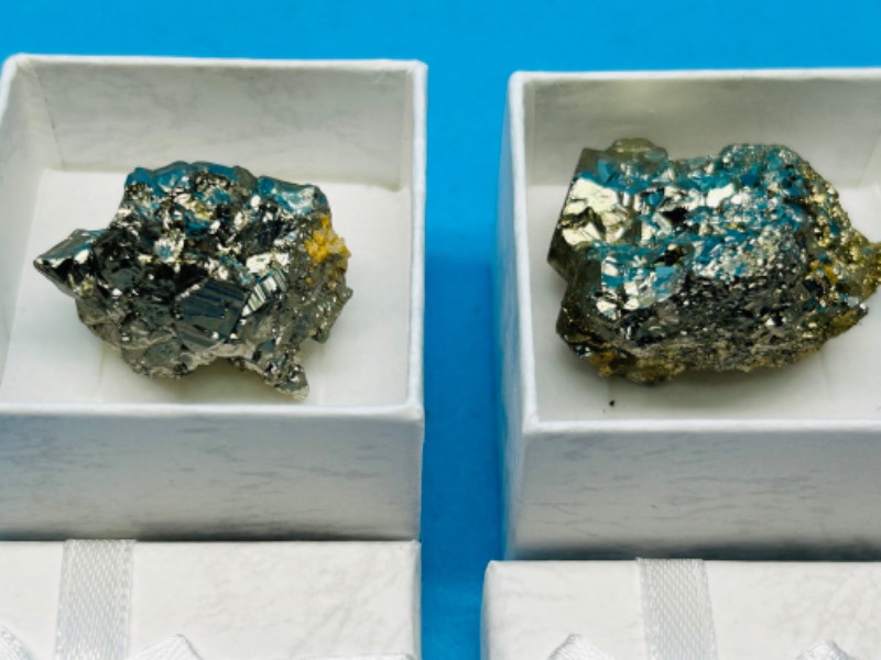 Photo 2 of 811995…3 pyrite (fools gold) geodes in gift boxes 