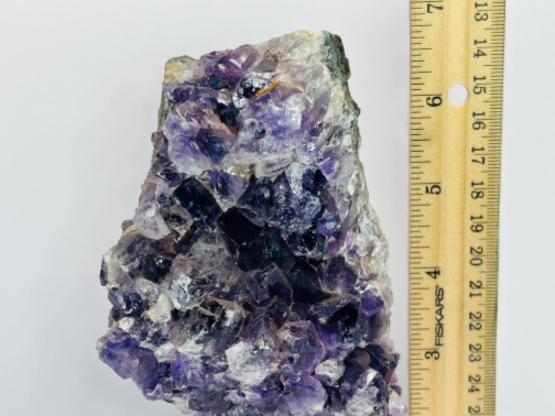 Photo 3 of 812014…7” amethyst crystal rock on stand-height includes stand