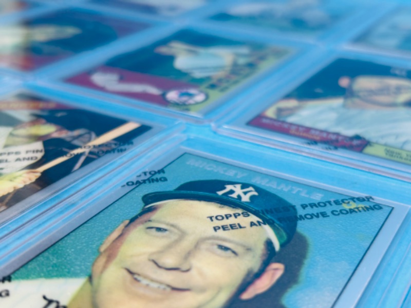 Photo 2 of 812015…final sale no returns/refunds-Mickey Mantle Topps Finest Chrome 19 card set with protective covers in hard plastic sleeves 