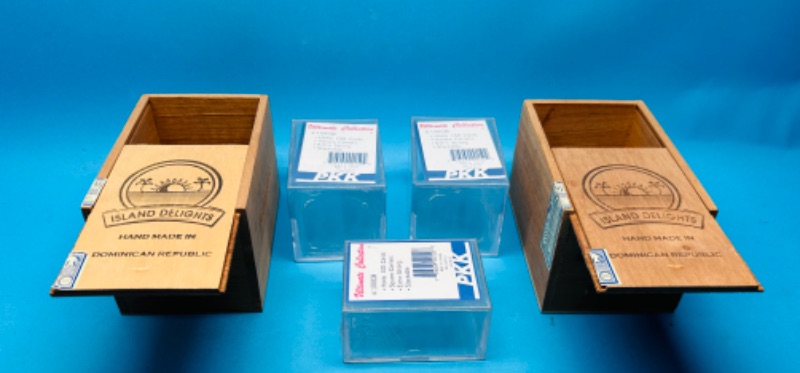 Photo 1 of 812019…empty trading card cases and cigar boxes