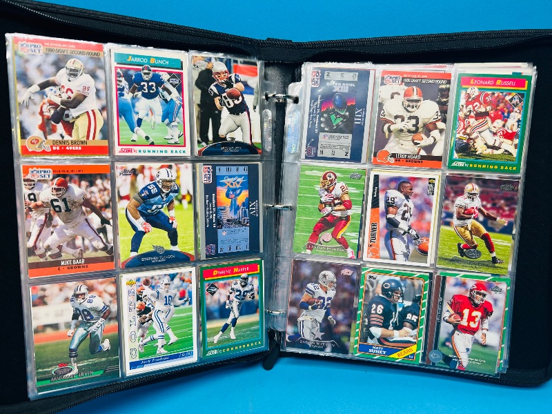 Photo 1 of 812020…final sale no returns/refunds-288 mixed football cards in binder