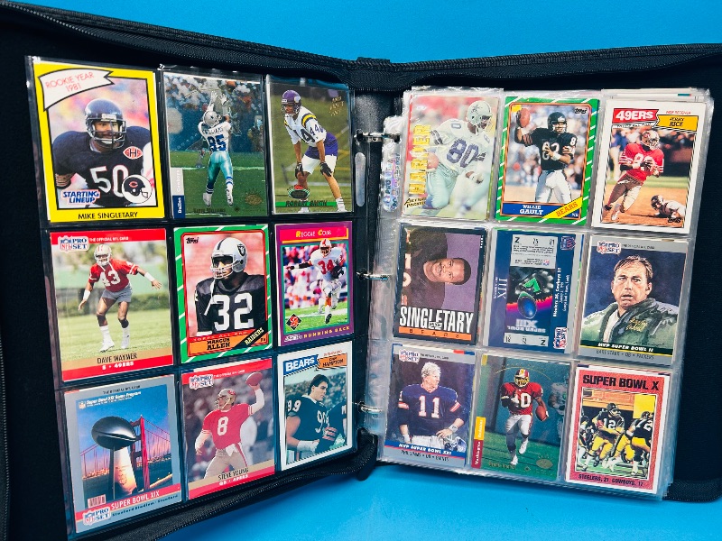 Photo 1 of 812020…final sale no returns/refunds-288 mixed football cards in binder