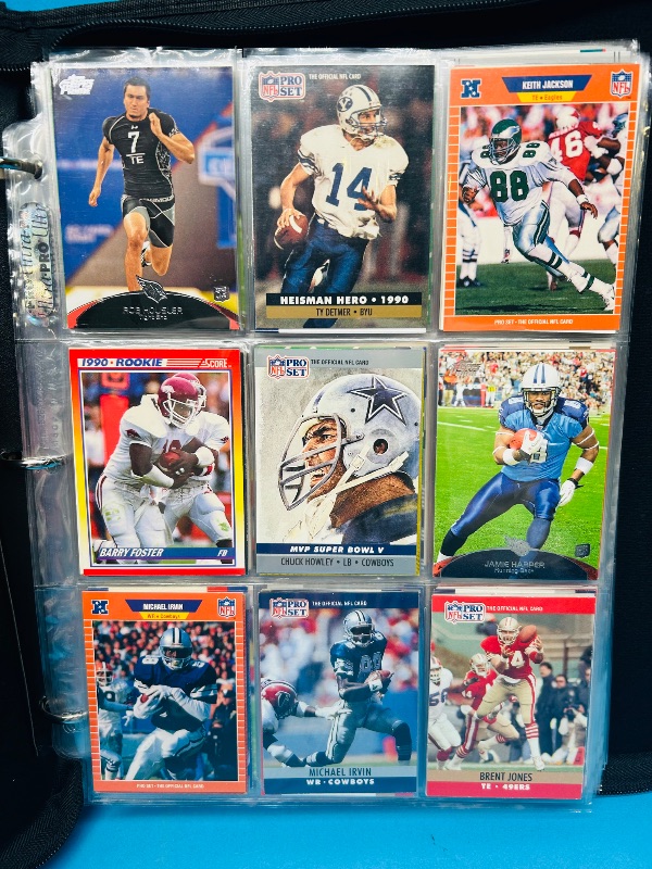 Photo 18 of 812020…final sale no returns/refunds-288 mixed football cards in binder