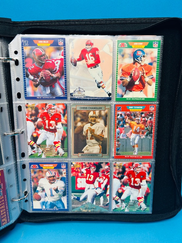 Photo 6 of 812021…Final sale no returns/refunds-162 quarterback football cards in binder 