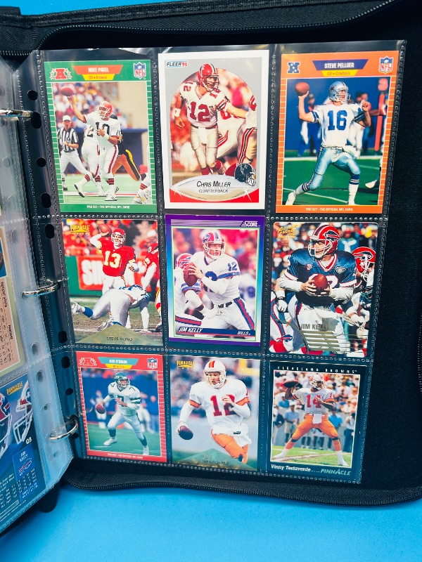 Photo 18 of 812021…Final sale no returns/refunds-162 quarterback football cards in binder 