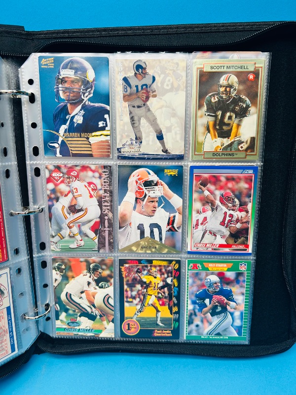 Photo 2 of 812021…Final sale no returns/refunds-162 quarterback football cards in binder 