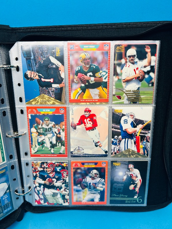 Photo 11 of 812021…Final sale no returns/refunds-162 quarterback football cards in binder 